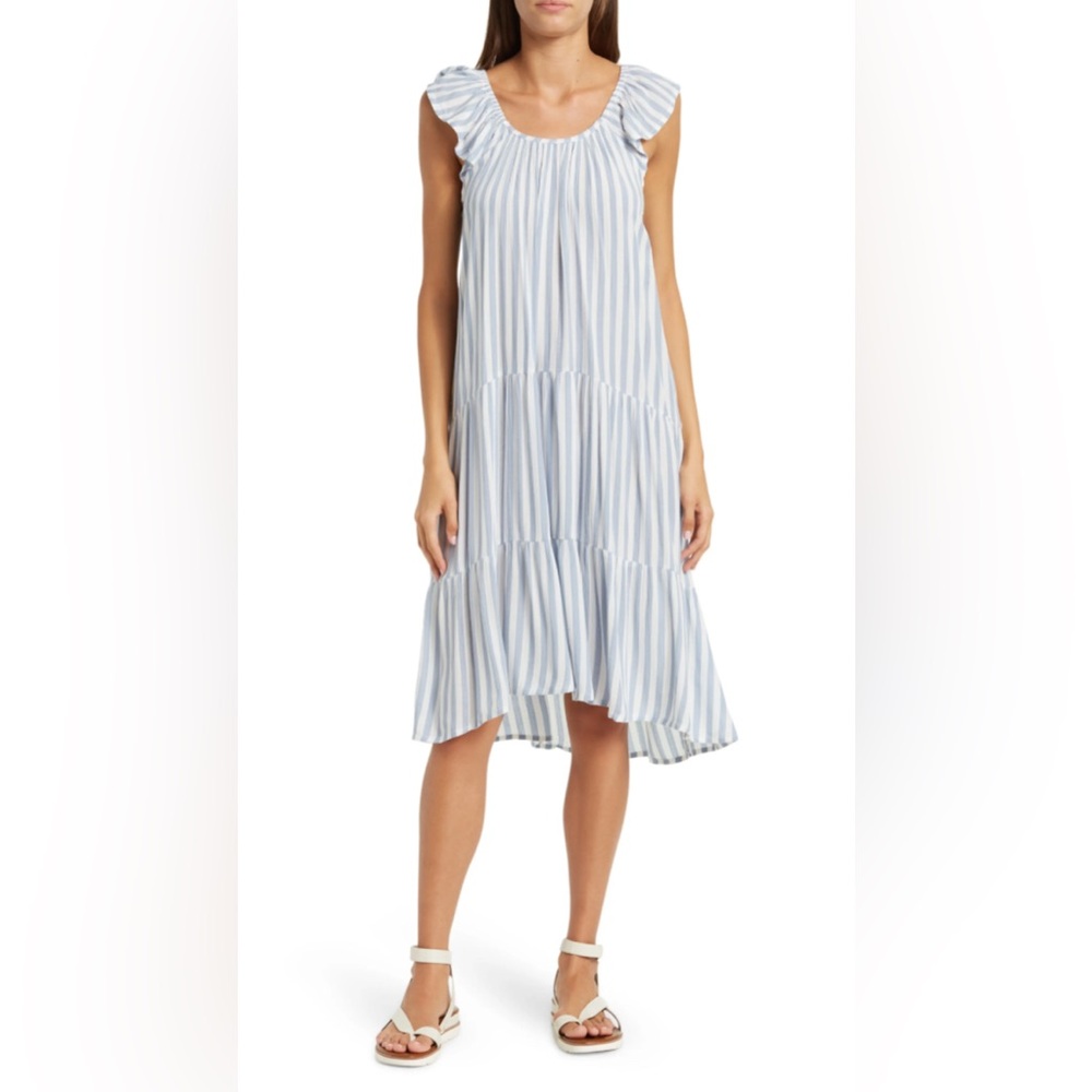 Boho Me Stripe Tiered Cover-Up‎ Dress